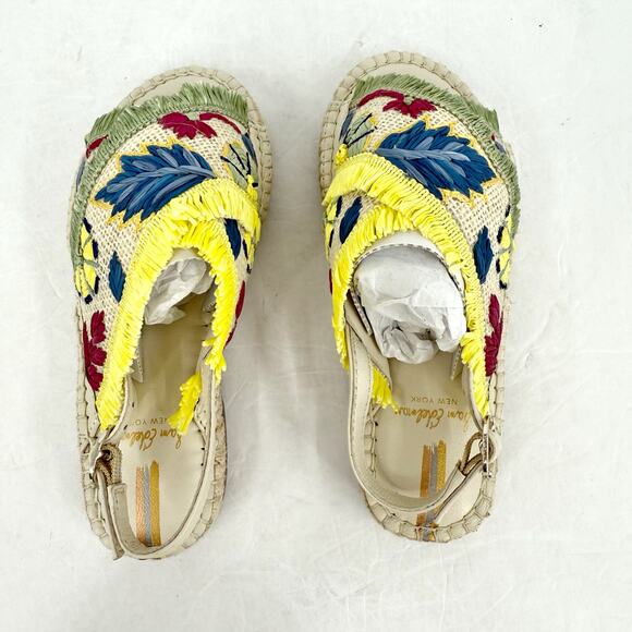 Sam Edelman Kids Kayden Slingback Sandal US 1 M Beige Multicolor Leather NIB - Picture 10 of 12